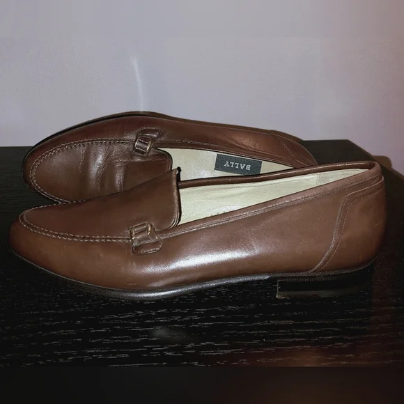 Bally | Shoes | Bally Mens Rolo Brown Shoes Sz 9 Made In  display picture 1